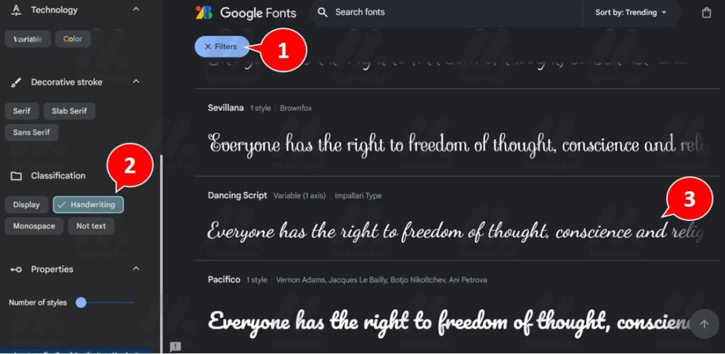 How to Add Handwritten Fonts in WordWord Easy Stepsudah 3 pilih jenis font tulisan tangan