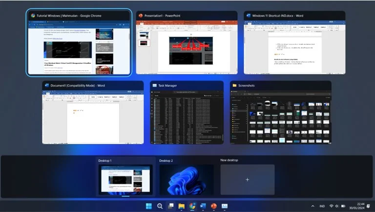 Shortcut Menjalankan Fitur Baru di Windows 11 7 beralih antar jendela di windows 11