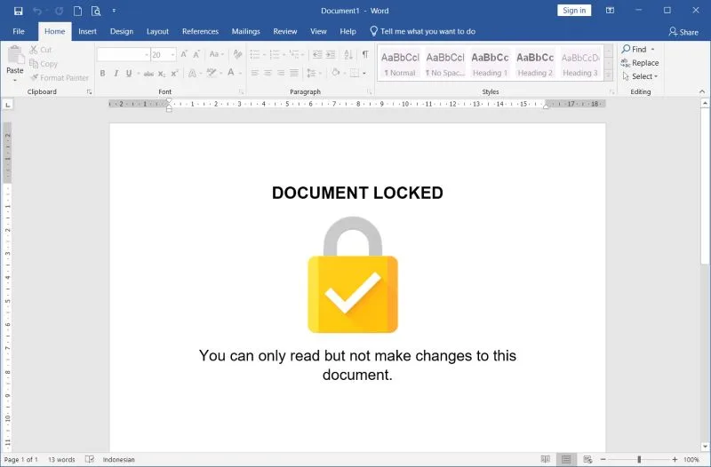 Cara Agar Dokumen Word Tidak Bisa Diedit – 3 Langkah Mudah