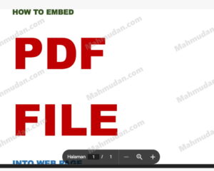 menampilkan file pdf di situs web